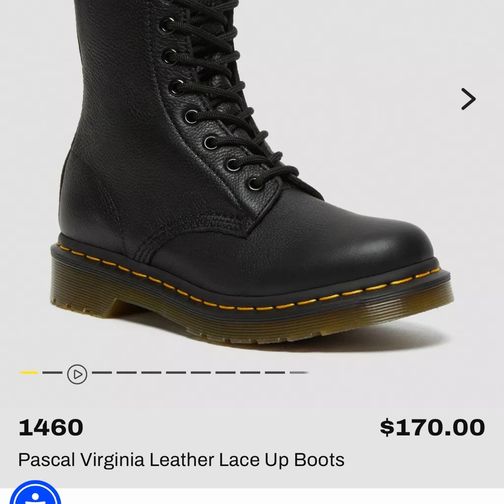 Dr. Martens Black Lace-Up Leather Boots